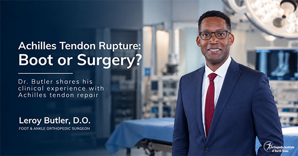 Achilles Tendon Rupture: Boot or Surgery?